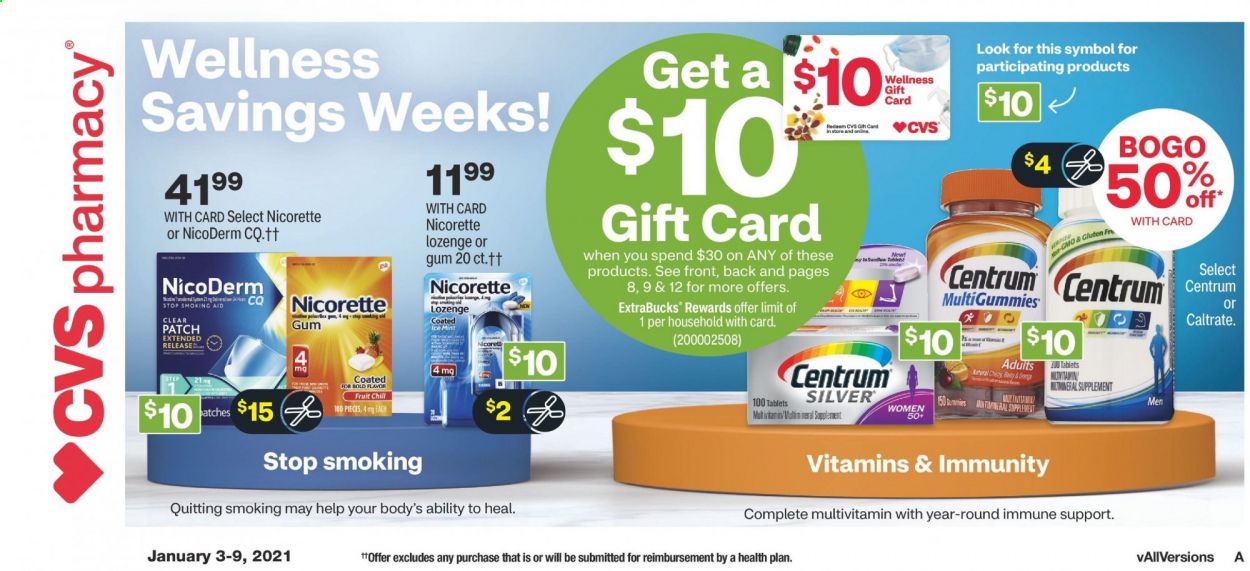 CVS Pharmacy Weekly Ad Flyer January 3 to January 9