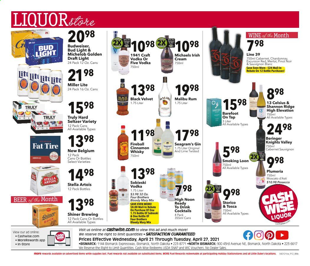 Cash Wise (MN, ND) Weekly Ad Flyer April 21 to April 27